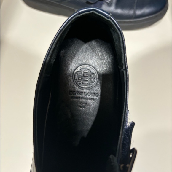 Boys leather navy dress shoes euro 37 monkstrap blublonc - Picture 6 of 7